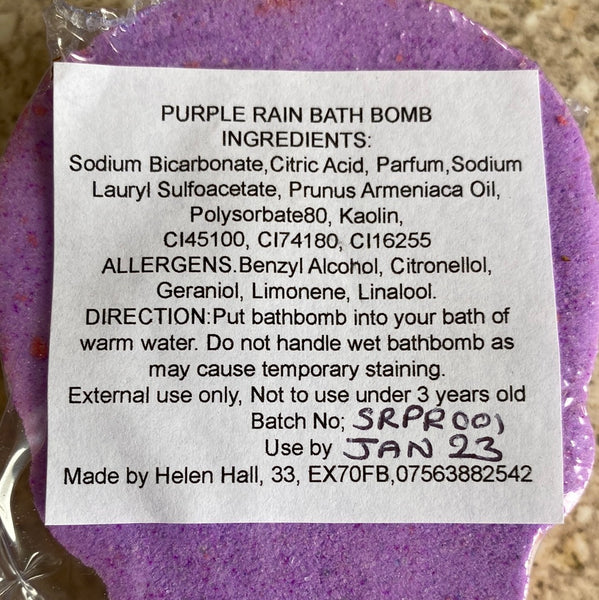 Purple Rain Bath Bomb