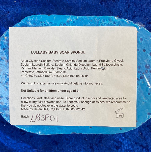 LULLABY BABY SOAP SPONGE 150g