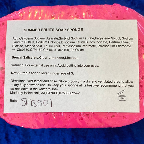 Summer Fruits Soap Sponge